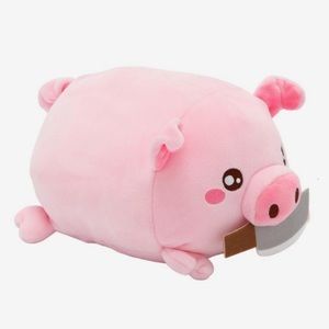 Adorable Hot Topic YORISOU Pig With Knife Plush